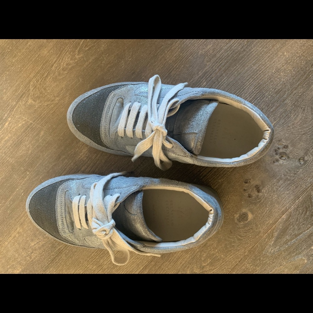 Brunello Cucinelli blue/grey sneakers